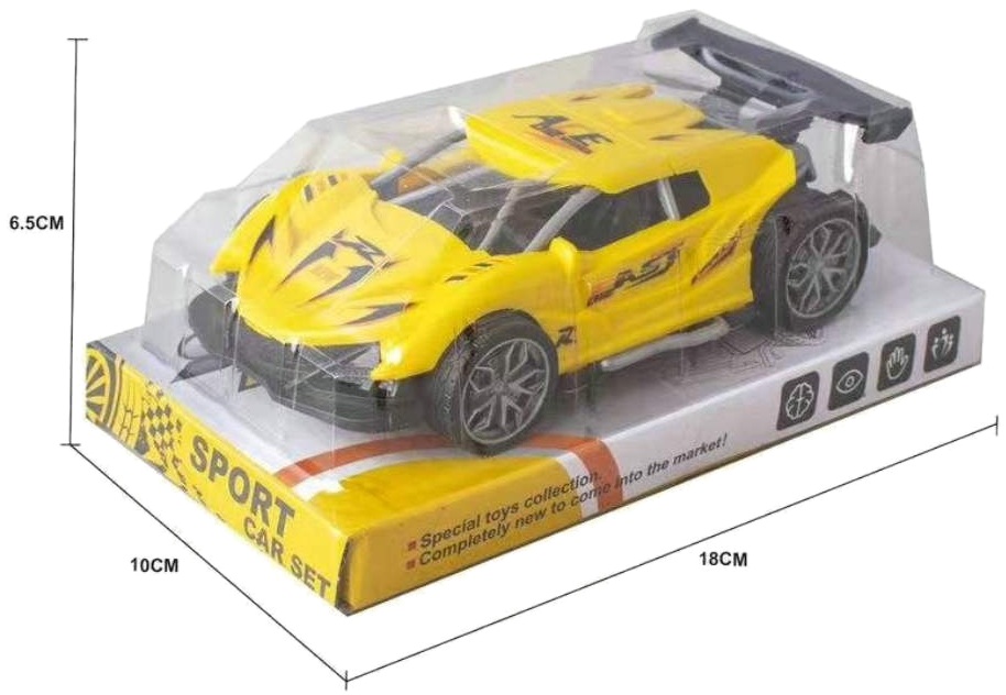 4098 Sportowe auto z napędem pull-back wyścigówka pojazd