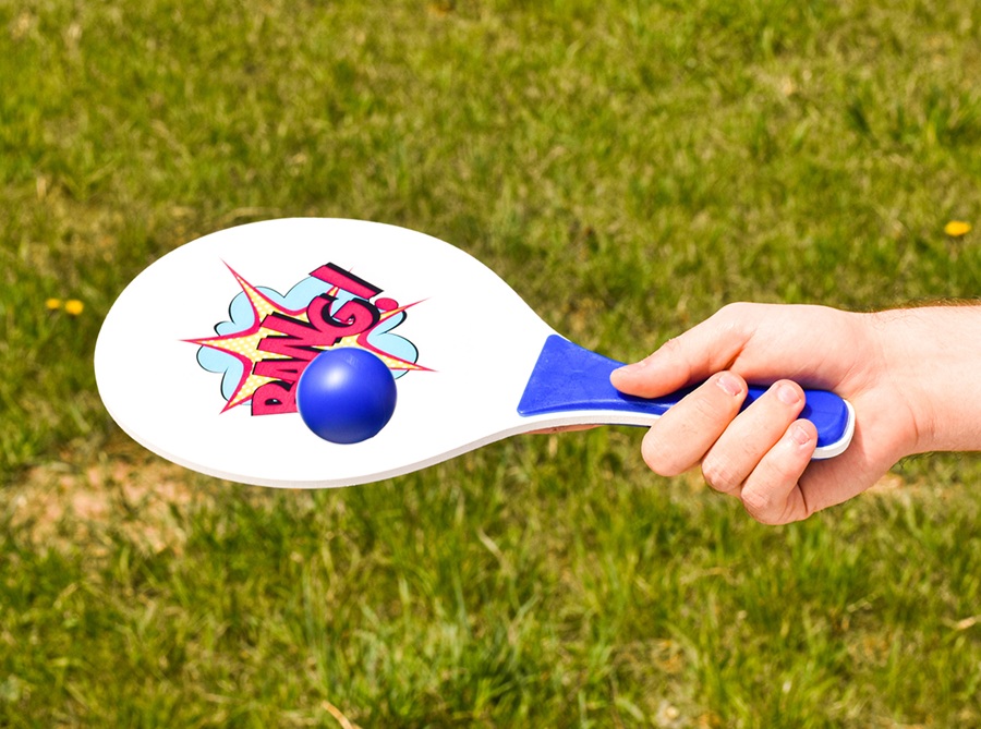 7488 Zestaw do gry drewniane paletki tenis rakiety piłka 