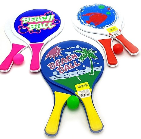 7488 Zestaw do gry drewniane paletki tenis rakiety piłka 