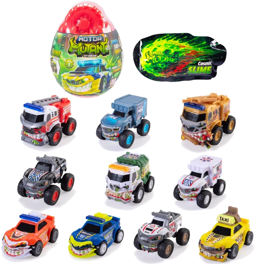 4220 Samochodzik Motor Mutants Pojedyncze jajko niespodzianka slime Dickie