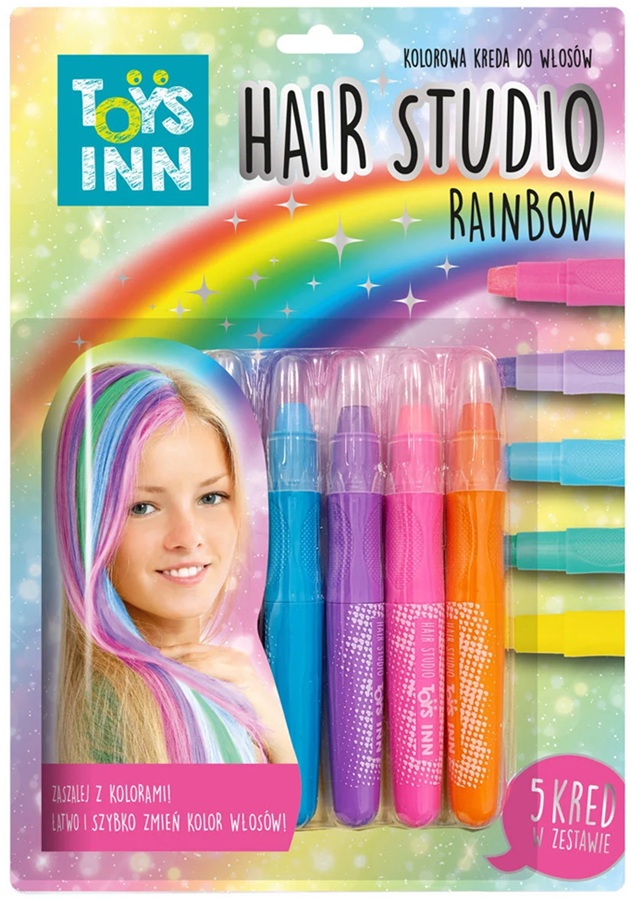 5935 Kreda do włosów Rainbow 5 sztuk Hair Studio Toys Inn