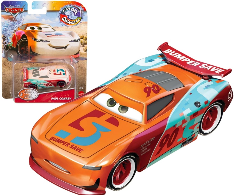 0737 Auto Cars Disney Pixar 2w1 Paul Conrev zmieniający kolor