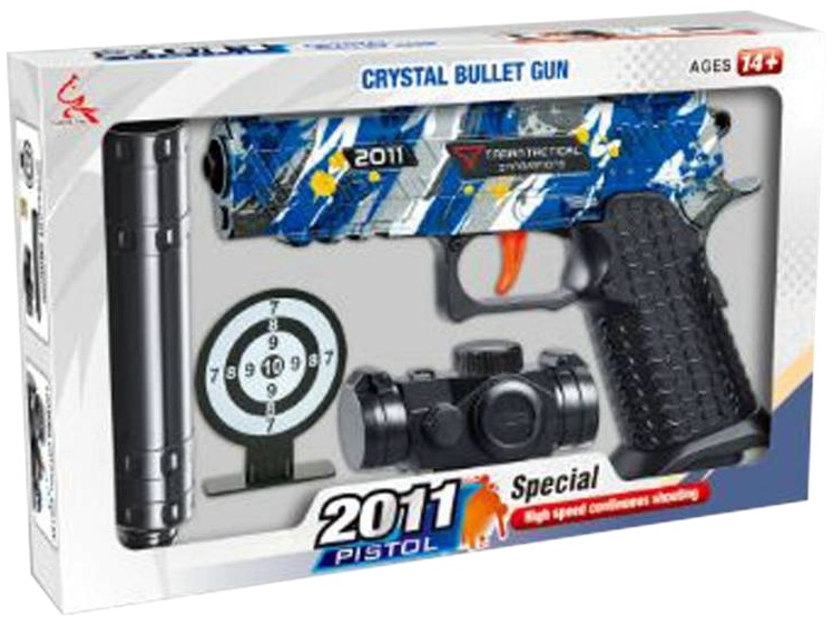 8706 Pistolet na kulki żelowe karabin z tłumikiem + akcesoria