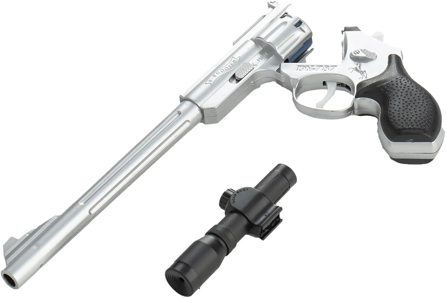 4828 Pistolet na kapiszony spłonkę typu Rewolwer + magazynek luneta 