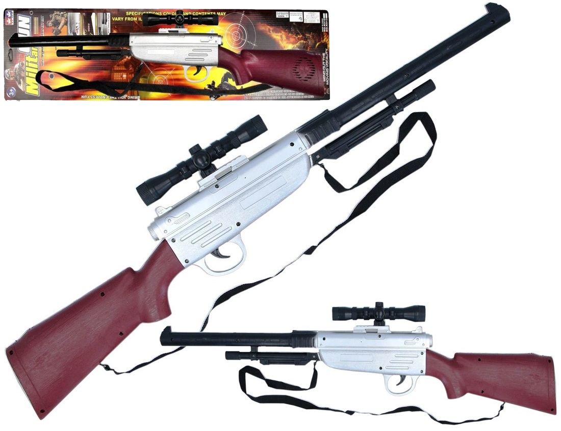 3657 Karabin Hukowy strzelba winchester zabawka 68cm 