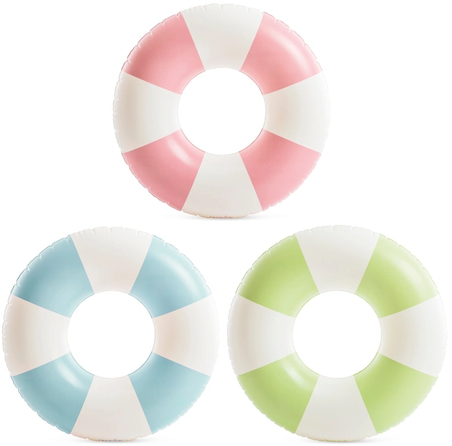 59271 Koło Dmuchane do Pływania INTEX 91cm Basen Plaża Pastelowe kolory