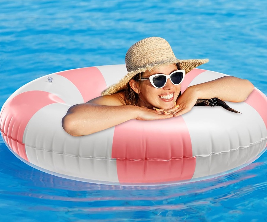 59271 Koło Dmuchane do Pływania INTEX 91cm Basen Plaża Pastelowe kolory