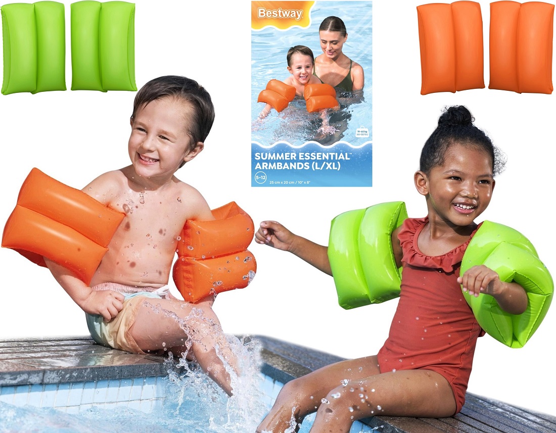 32325 Rękawki Do Nauki Pływania Bestway 25x20 cm L/XL Dmuchane Dla Dzieci 