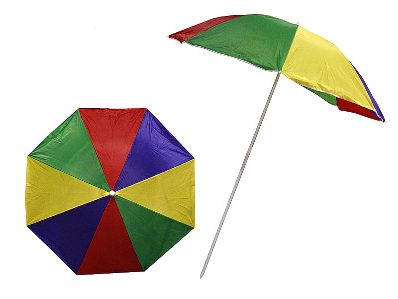 0686 DUŻY KOLOROWY PARASOL PLAŻOWY OGRODOWY