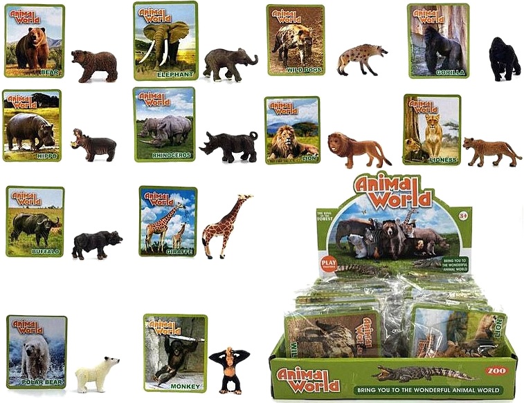 5899 Figurka Dzikie Zwierzęta Animal Zwierzątko Kolekcjonerskie Mix Wzorów