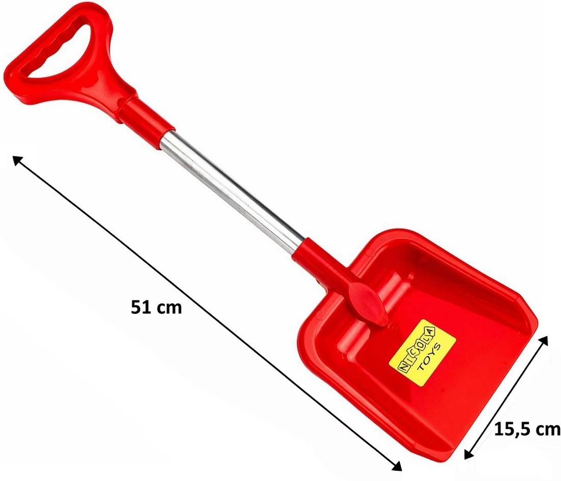 2280  Łopata szpadel do piaskownicy szypa aluminiowy trzonek  51 x 15,5cm