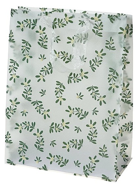 9011  Torba torebka prezentowa urodzinowa przeźroczysta 33 x 25 x 12 cm