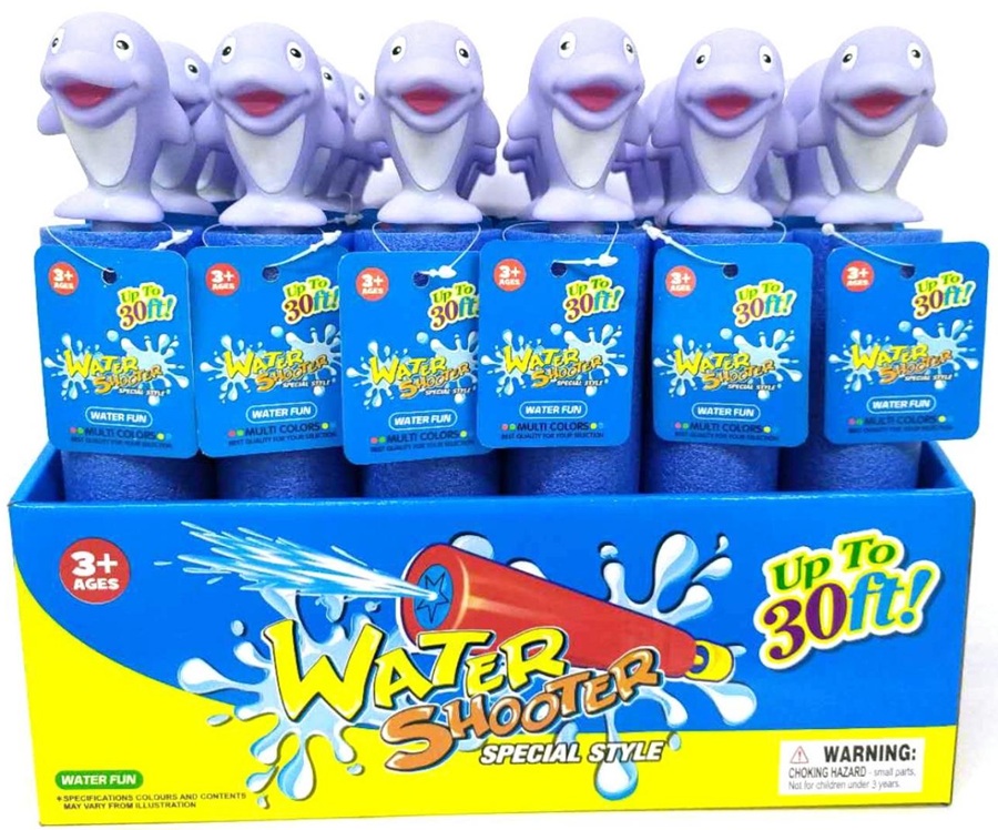 4877 Pompka Wodna Piankowa Wyrzutnia Wody Dla Dzieci głowa delfinka
