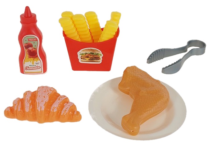 3438 Zabawka Air Fryer dla Dzieci - Interaktywny Zestaw Kuchenny z Frytkami 