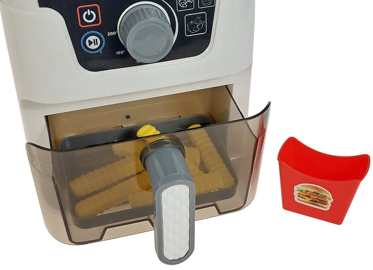 3438 Zabawka Air Fryer dla Dzieci - Interaktywny Zestaw Kuchenny z Frytkami 