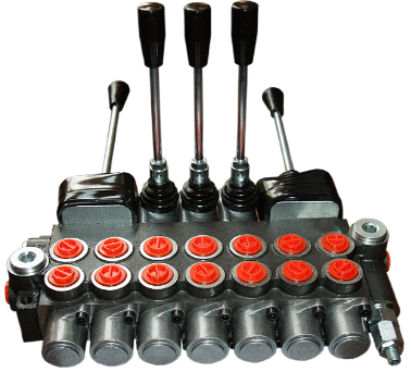 Rozdzielacz hydrauliczny P40 7-sekcyjny joysticki
