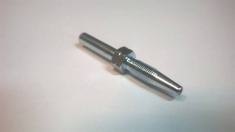 Końcówka rurkowa skręcana Fi 6  Dn 6,3x11,3