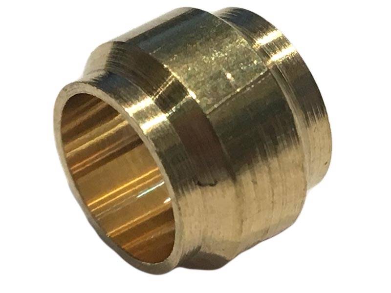 Pierścień zacinający mosiężny 6mm; schodkowy