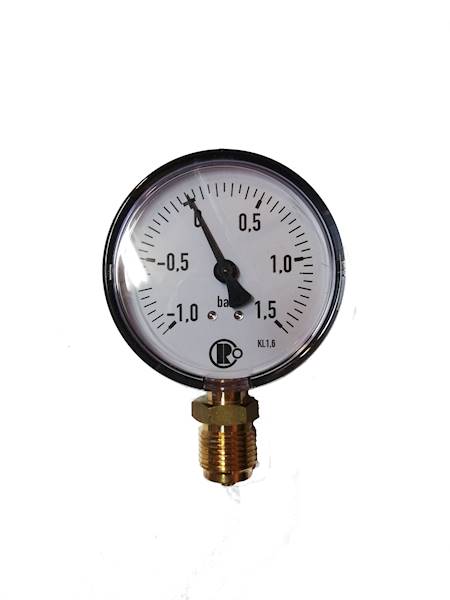 Manowakuometr -1/1,5 Bar suchy lizak Fi-80 1/2"