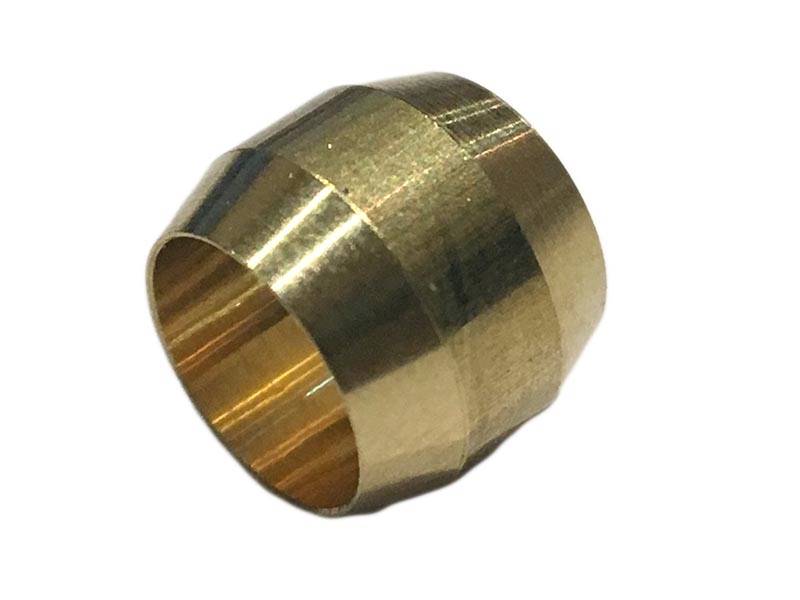 Pierścień zacinający na rurkę mosiężny 8 mm