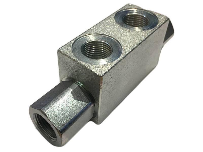 Zamek VBPDE 1/2" do siłownika dwustr. działania