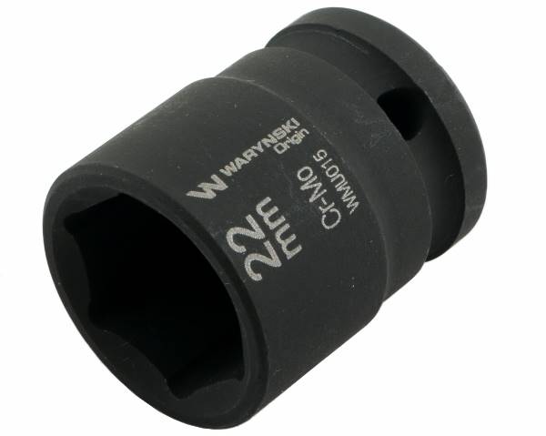 Nasadka udarowa sześciokątna 1/2. 22 mm. CrMo. DIN