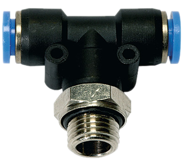 Trójnik wtykowy T z gwintem 1/2" pod wąż 16mm