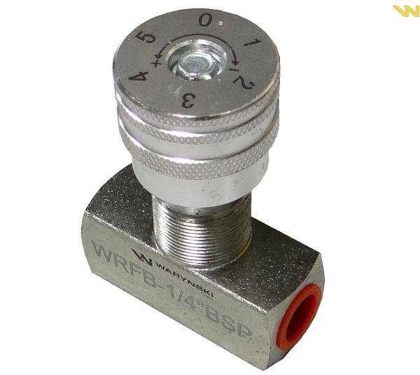 Zawór dławiący 1/4" do hydrauliki siłowej WRFB90