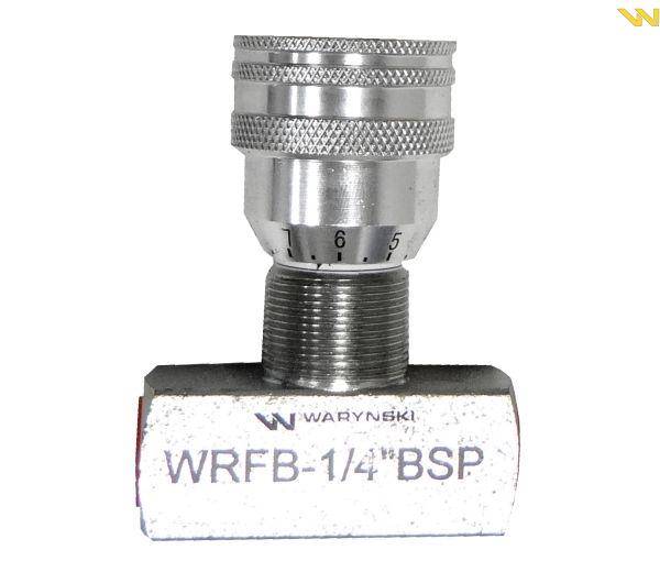 Zawór dławiący 1/4" do hydrauliki siłowej WRFB90