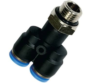 Trójnik wtykowy Y z gwintem 1/2" pod wąż 16mm