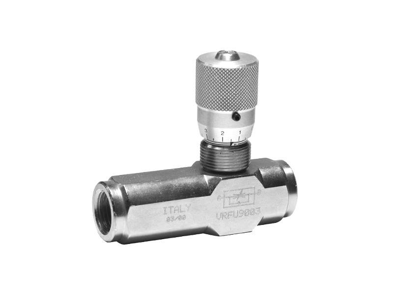 Zawór dławiąco-zwrotny 1/2" VRFU 90 ITALY