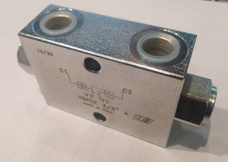 Zamek VBPDE 1/2" - wyjścia równoległe