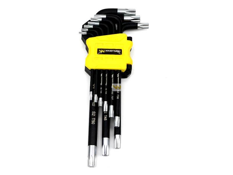 Zestaw kluczy przedł. TORX T10-T50 ze stali S2