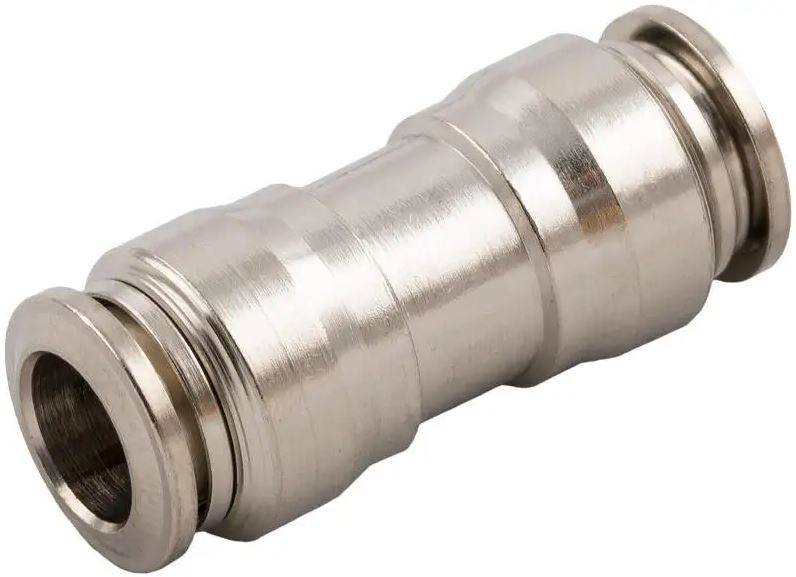 Złącze wtykowe proste na wąż 4mm metalowe