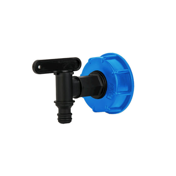 Złącze IBC GW S60x6 z kranem 3/4" GZ tworzywo