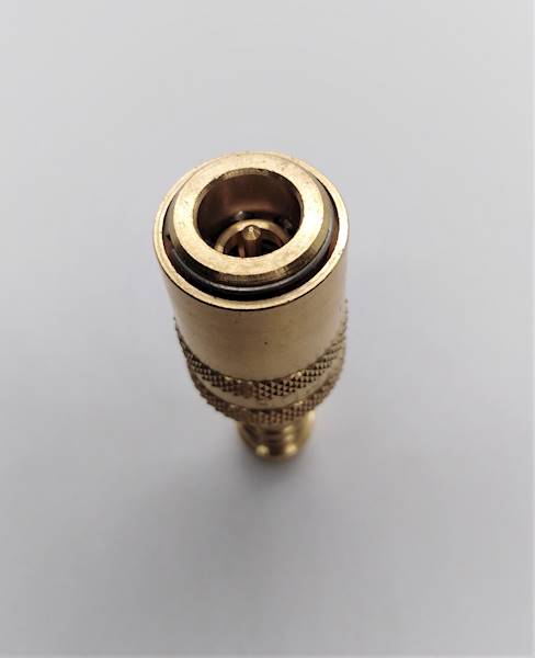 Gniazdo do form wtryskowych DN6 do węża 3/8" z zaw