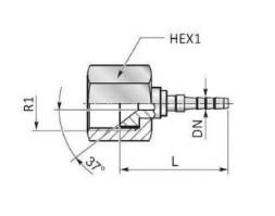 Końcówka DKJ 7/16" UNF DN2