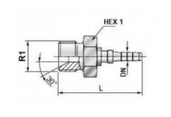 Końcówka AGR 1/8" NPT DN2
