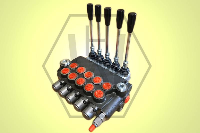 Rozdzielacz hydrauliczny 6P80, 3 sekcje zatrzask