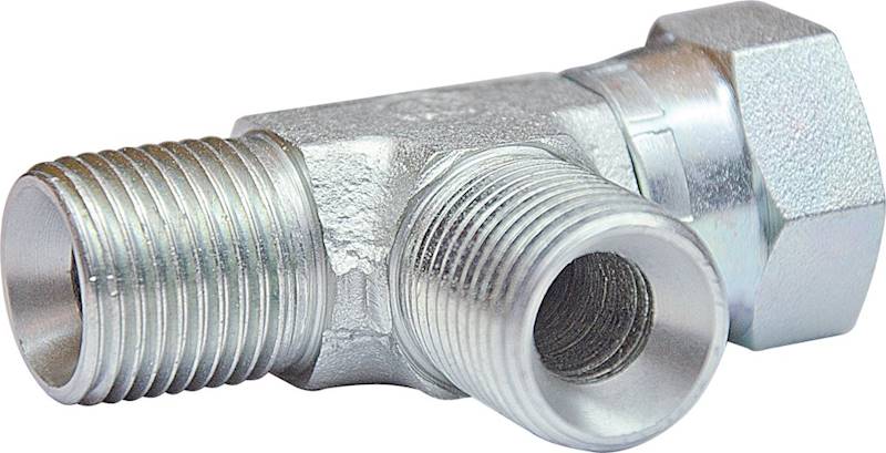 3/8" BSP Trójnik niesymetryczny z nakrętką