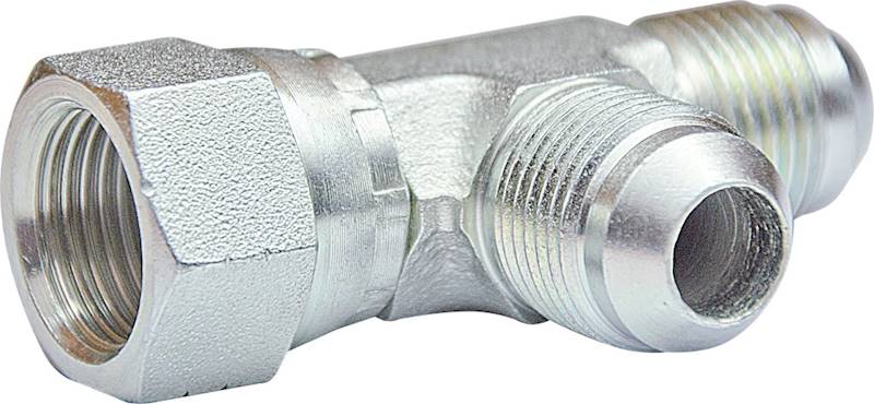 7/8" JIC Trójnik niesymetryczny z nakrętką