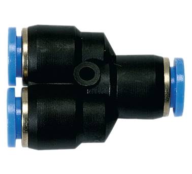 Trójnik wtykowy Y redukcyjny 2x6mm 1x10mm