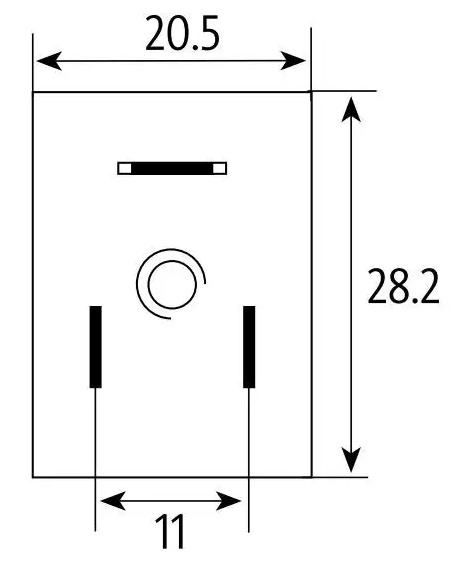 Cewka 24V AC 3W Fi=9 H=22