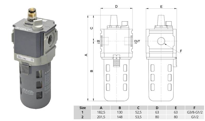 Naolejacz G1/2" 7000 l/min UNIVER