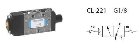 Zawór 3/2 1/8" bistabilny  NC-NO CL-221