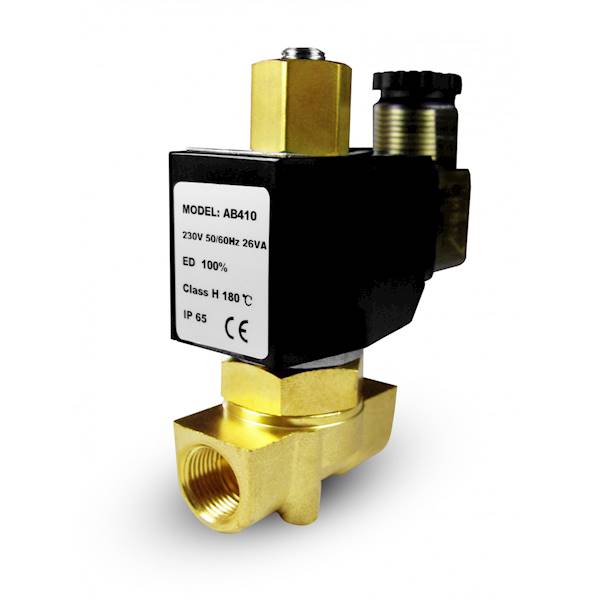 Elektrozawór  3/8" mosiężny NO 2/2 24V DC