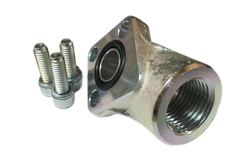 Adapter 1/2"-30mm M6 kątowy do pompy hydraulicznej
