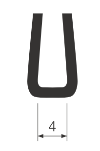 Profi gumowy typ U S-583
