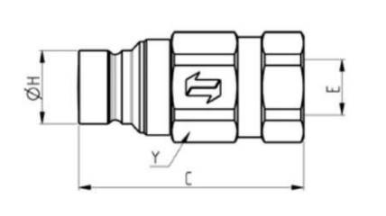Wtyk suchoodcinający 7/8" UNF DN20 Holmbury