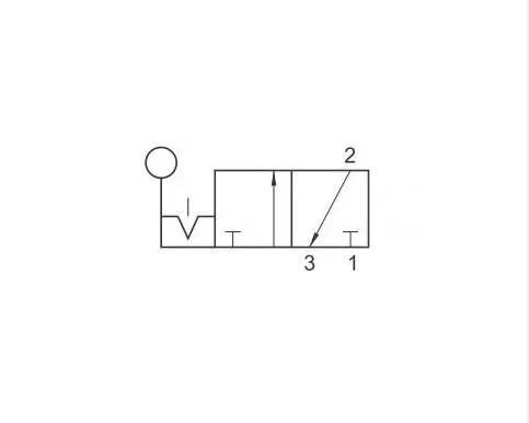 Zawór ręczny 1/4" 3/2 322 LL90 bistabilny